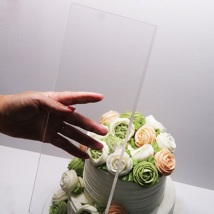 Transparent Acrylic Cake Scraper 35.5cm by HitMyNeed