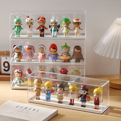 Transparent Acrylic Figure Display Case 30cm blue by HitMyNeed