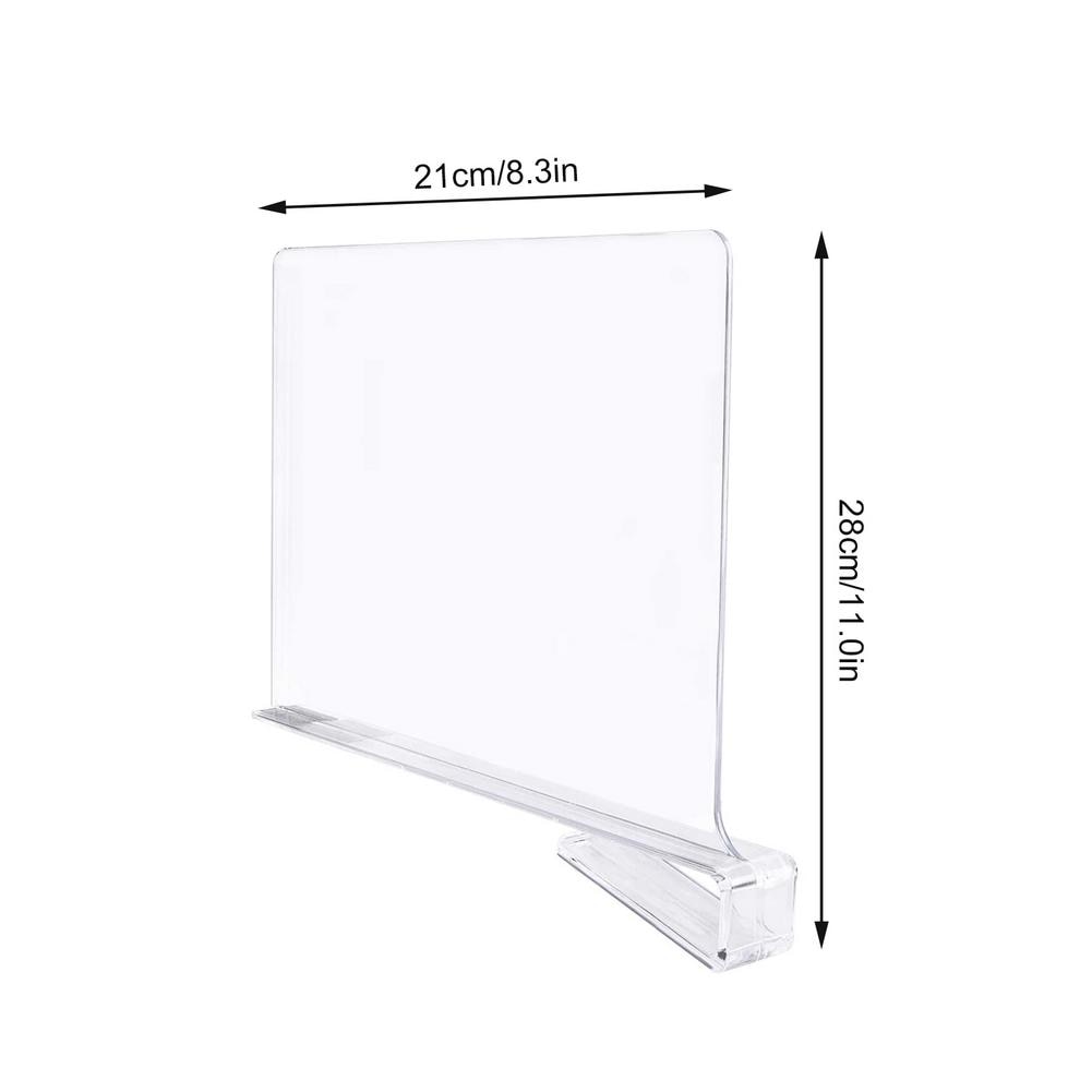 Transparent Acrylic Shelf Divider for Closets by HitMyNeed