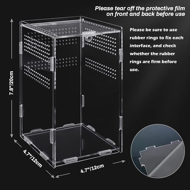 Transparent Acrylic Tarantula Enclosure Box by HitMyNeed