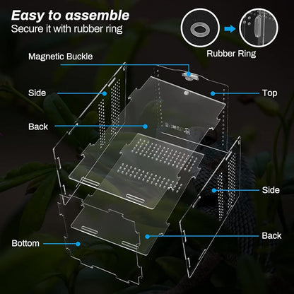 Transparent Acrylic Tarantula Enclosure Box by HitMyNeed