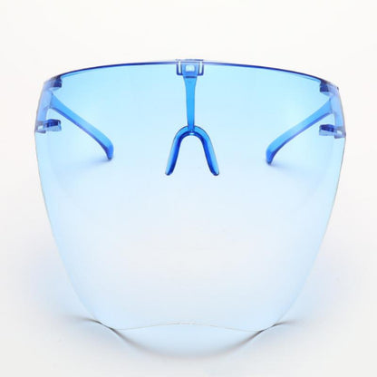 Transparent Anti-Fog Full Face Shield Glasses gradient-blue by HitMyNeed