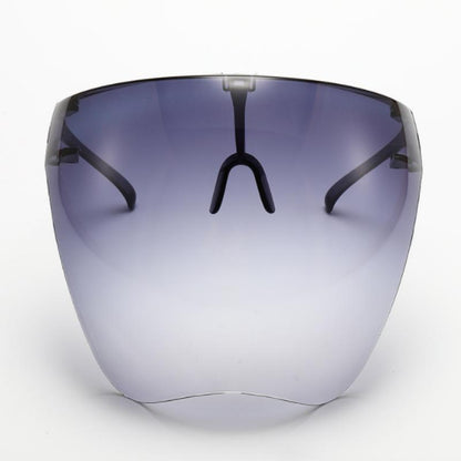 Transparent Anti-Fog Full Face Shield Glasses gradient-grey by HitMyNeed