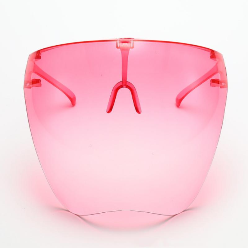 Transparent Anti-Fog Full Face Shield Glasses gradient-pink by HitMyNeed