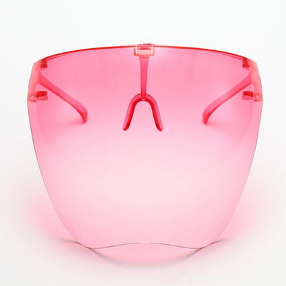 Transparent Anti-Fog Full Face Shield Glasses gradient-pink by HitMyNeed
