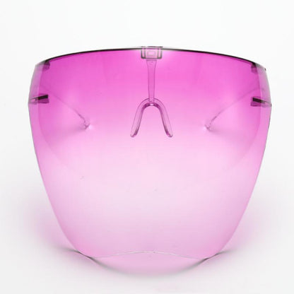 Transparent Anti-Fog Full Face Shield Glasses gradient-purple by HitMyNeed
