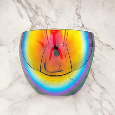 Transparent Anti-Fog Full Face Shield Glasses red by HitMyNeed
