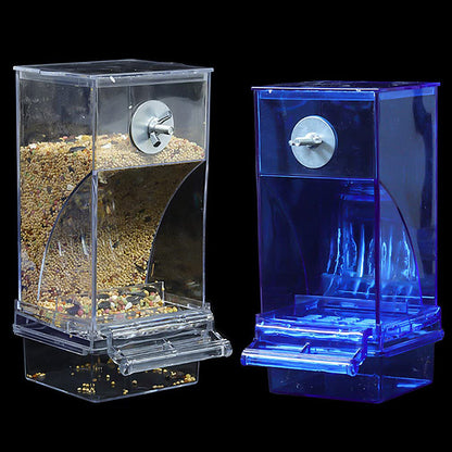 Transparent Automatic Bird Feeder with Waste Collector by HitMyNeed