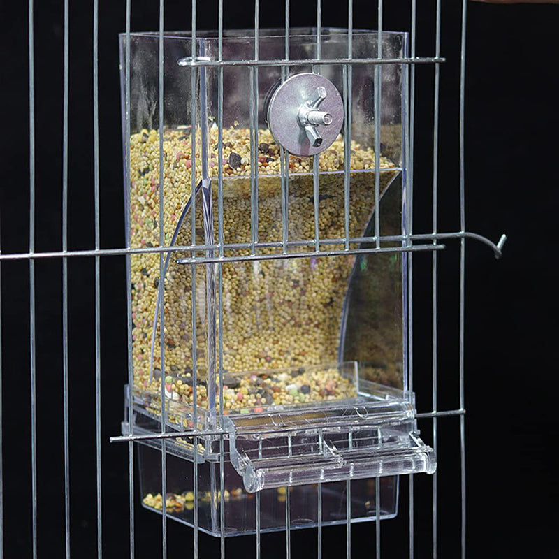 Transparent Automatic Bird Feeder with Waste Collector by HitMyNeed