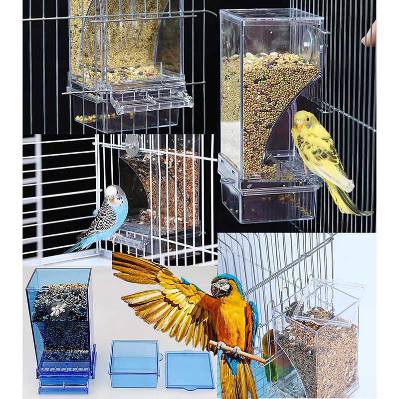 Transparent Automatic Bird Feeder with Waste Collector by HitMyNeed