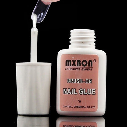 Transparent Brush-On Nail Glue 7g by HitMyNeed