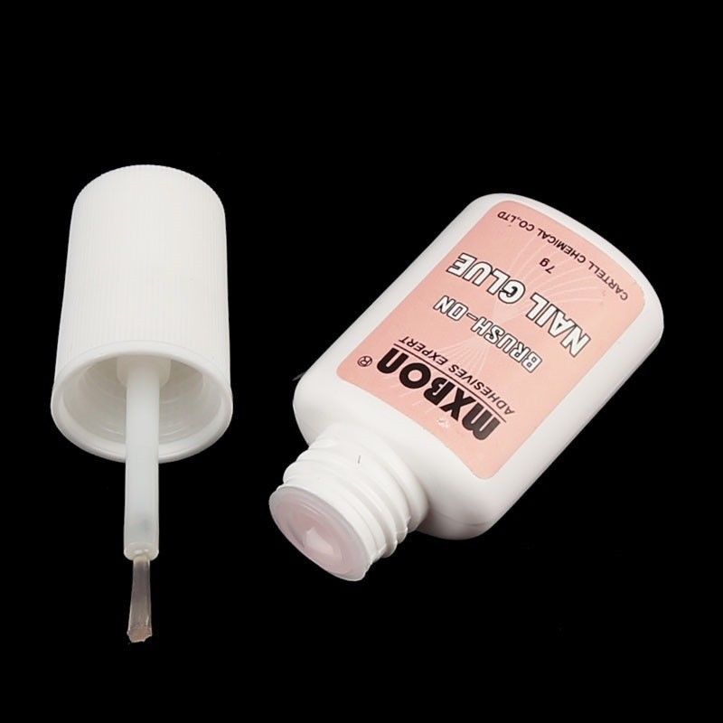 Transparent Brush-On Nail Glue 7g by HitMyNeed