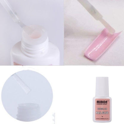 Transparent Brush-On Nail Glue 7g by HitMyNeed