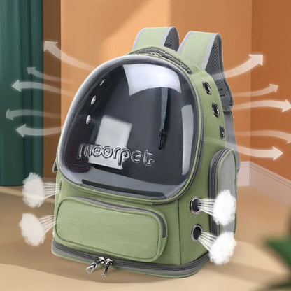 Transparent Cat Carrier Backpack for Travel by HitMyNeed