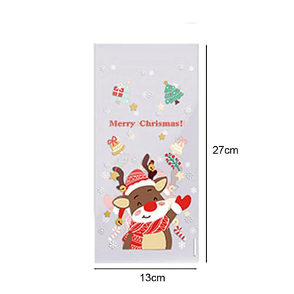 Transparent Christmas Snack Bags with Twist Ties by HitMyNeed