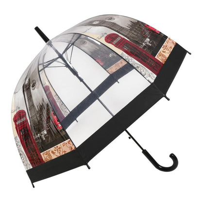 Transparent Clear Dome Umbrella London Style by HitMyNeed