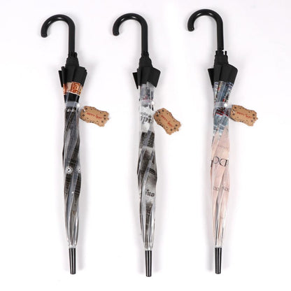 Transparent Clear Dome Umbrella London Style by HitMyNeed