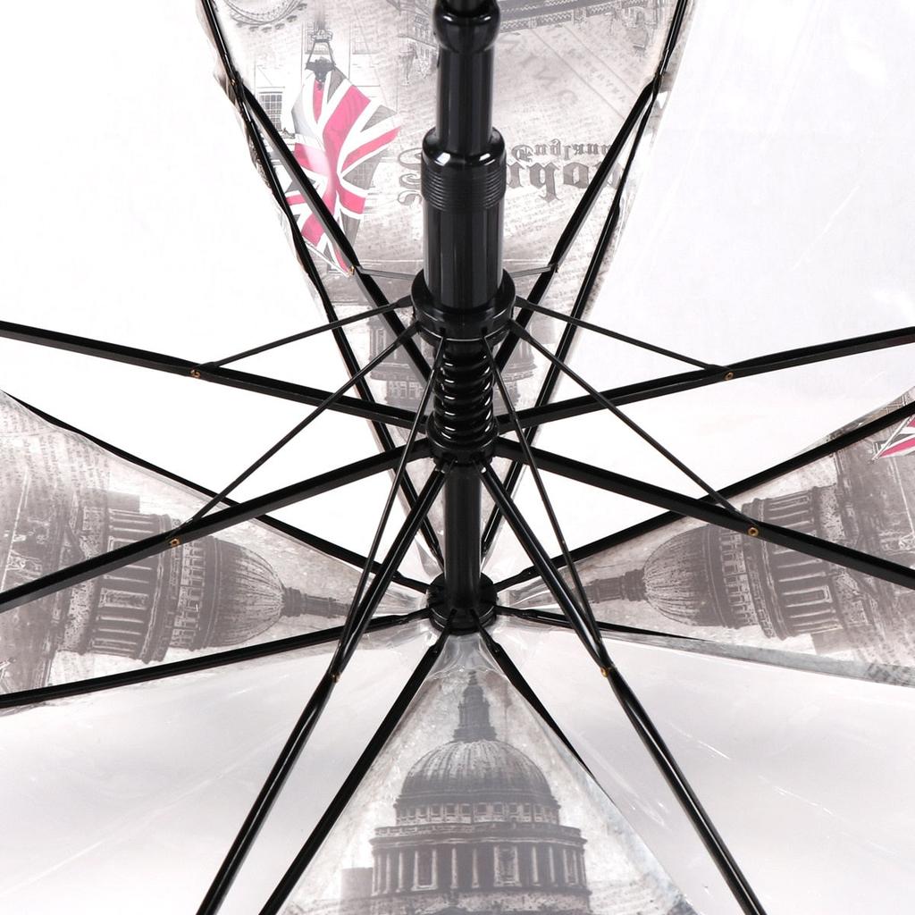 Transparent Clear Dome Umbrella London Style by HitMyNeed