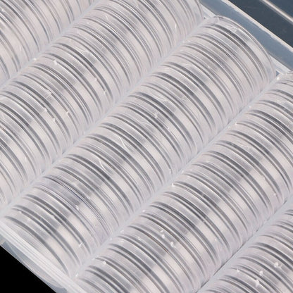 Transparent Coin Storage Box with 100 Holders 27mm by HitMyNeed