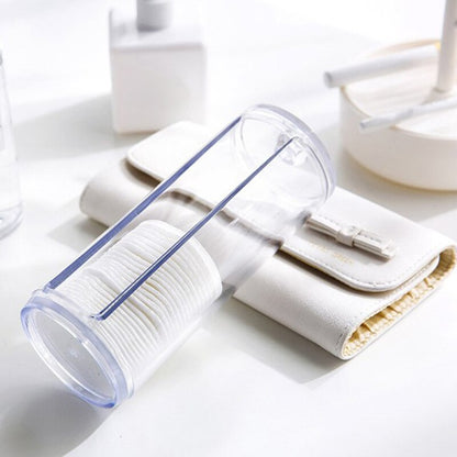 Transparent Cotton Pad Dispenser Organizer by HitMyNeed