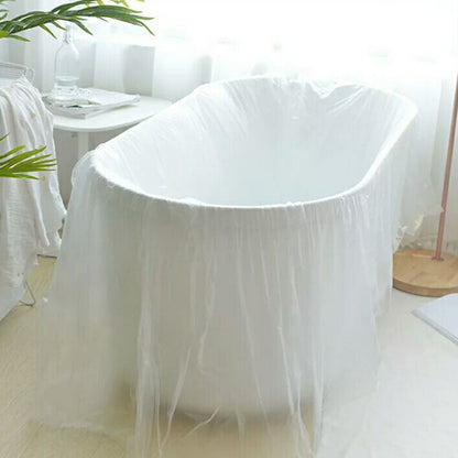 Transparent Disposable Bathtub Cover Liner by HitMyNeed