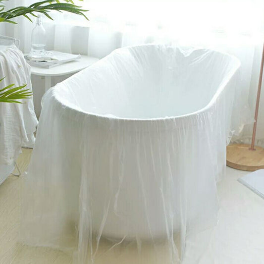 Transparent Disposable Bathtub Cover Liner by HitMyNeed