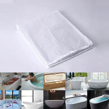 Transparent Disposable Bathtub Cover Liner by HitMyNeed