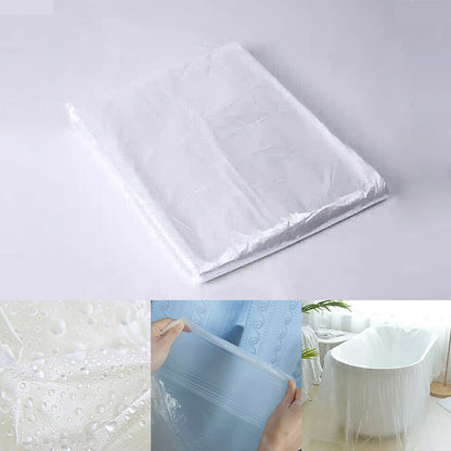 Transparent Disposable Bathtub Cover Liner by HitMyNeed