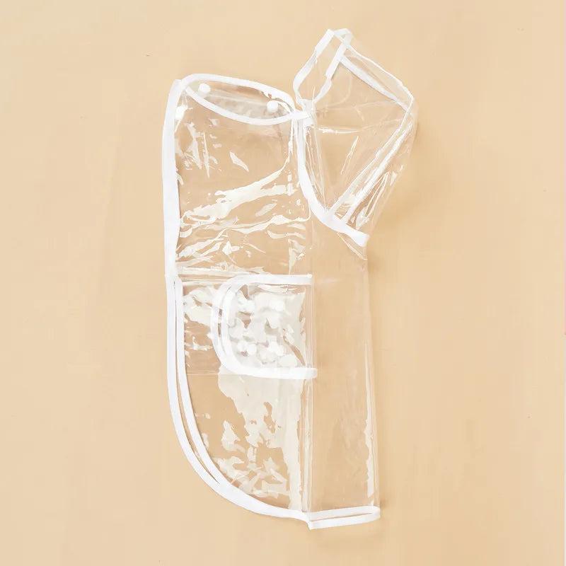 Transparent Dog Raincoat with Leash Opening by HitMyNeed