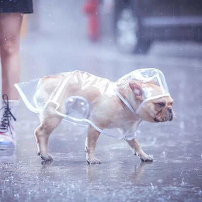 Transparent Dog Raincoat with Leash Opening by HitMyNeed