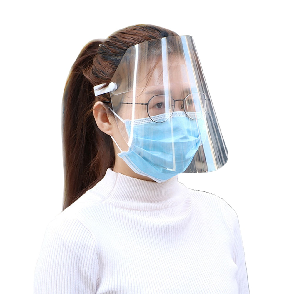 Transparent Full Face Shield with Flip-Up Visor by HitMyNeed