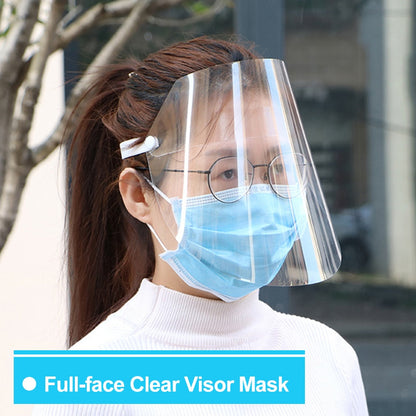 Transparent Full Face Shield with Flip-Up Visor by HitMyNeed