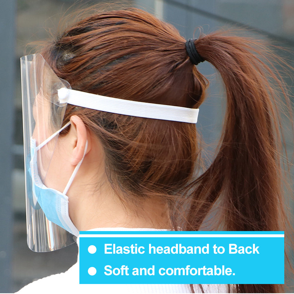 Transparent Full Face Shield with Flip-Up Visor by HitMyNeed
