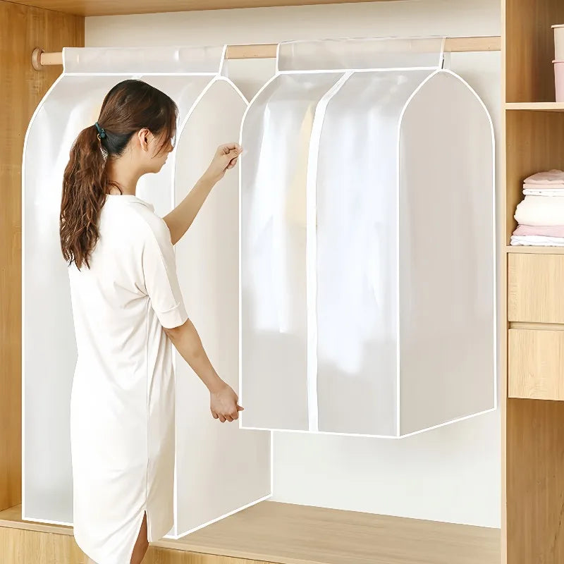 Transparent Hanging Garment Dust Cover Organizer by HitMyNeed