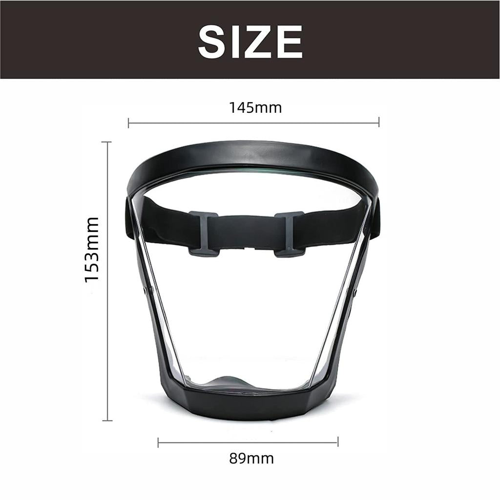 Transparent Kitchen Full Face Shield Anti-Fog Guard by HitMyNeed