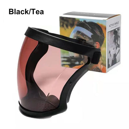Transparent Kitchen Full Face Shield Anti-Fog Guard black-tea by HitMyNeed