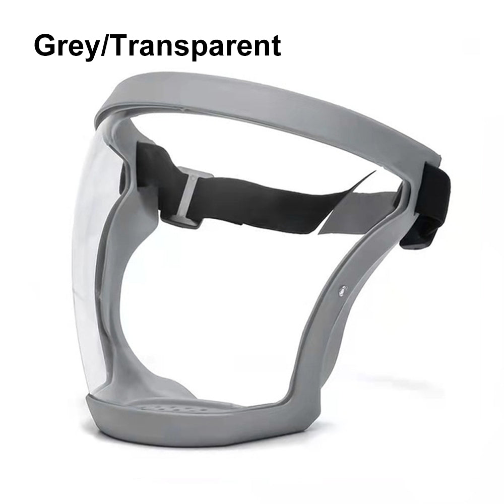 Transparent Kitchen Full Face Shield Anti-Fog Guard gray by HitMyNeed