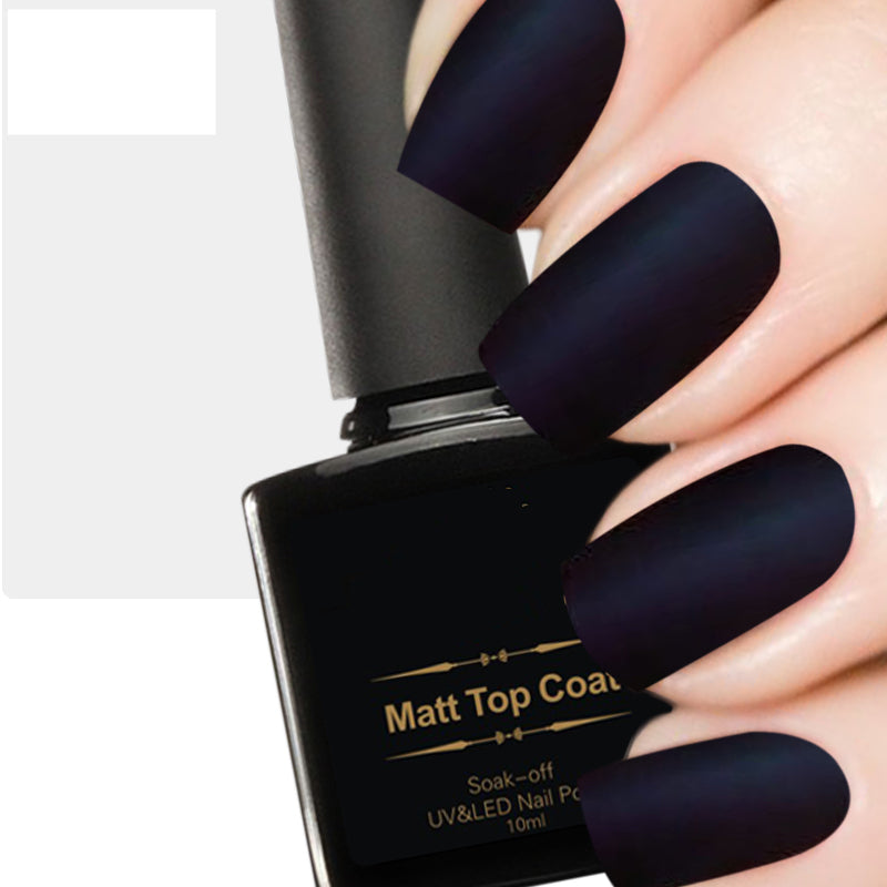 Transparent Matte Top Coat Nail Polish 10ml by HitMyNeed