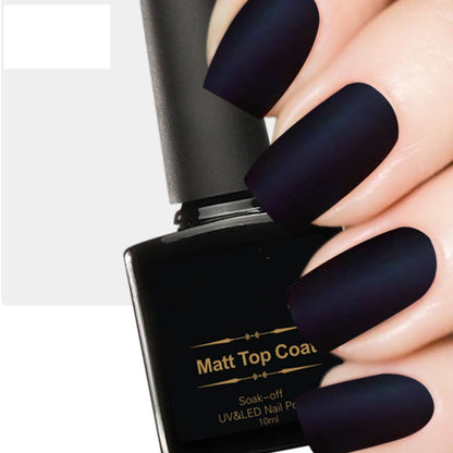 Transparent Matte Top Coat Nail Polish 10ml by HitMyNeed