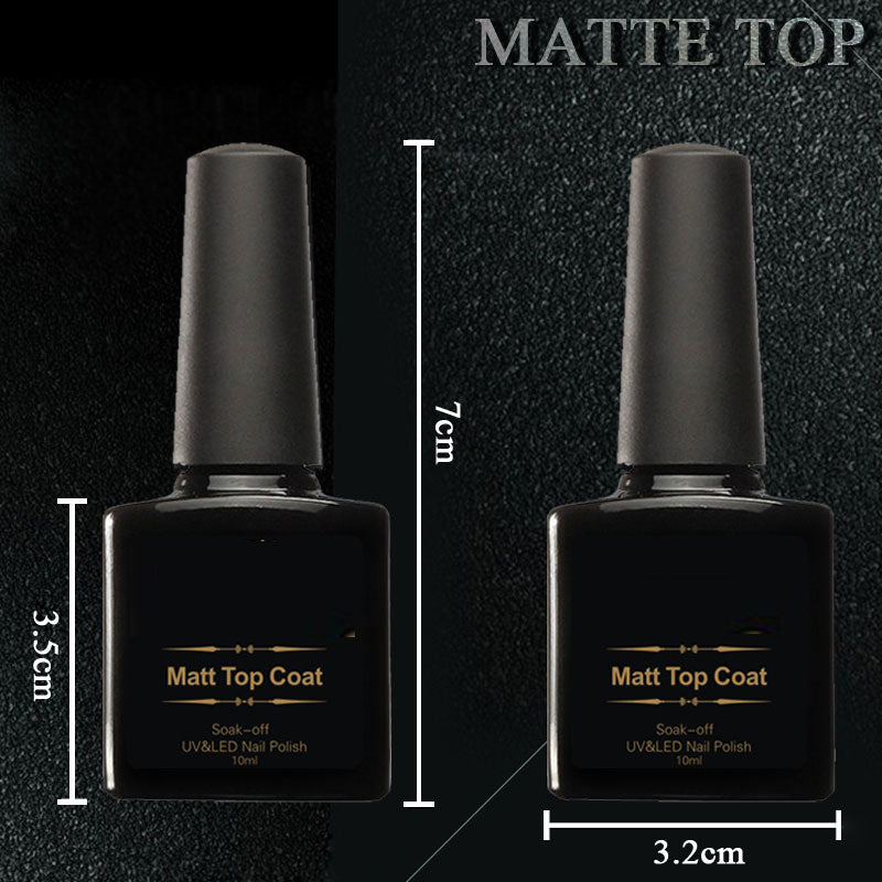 Transparent Matte Top Coat Nail Polish 10ml by HitMyNeed