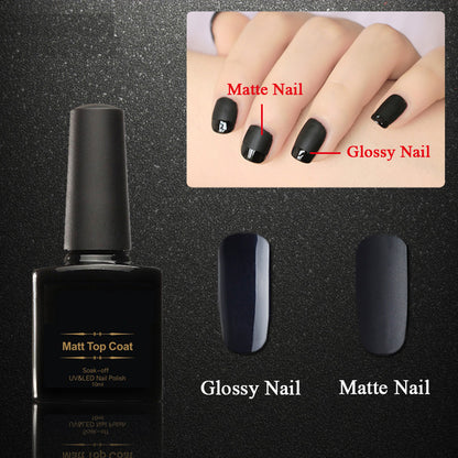 Transparent Matte Top Coat Nail Polish 10ml by HitMyNeed