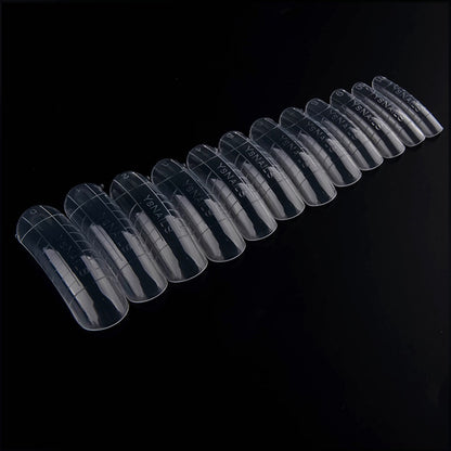 Transparent Nail Art Stencil Tips Set (312 pcs) by HitMyNeed