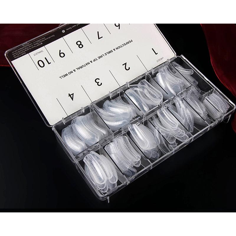 Transparent Nail Art Stencil Tips Set (312 pcs) by HitMyNeed