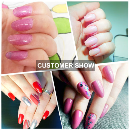 Transparent Nail Art Stencil Tips Set (312 pcs) by HitMyNeed