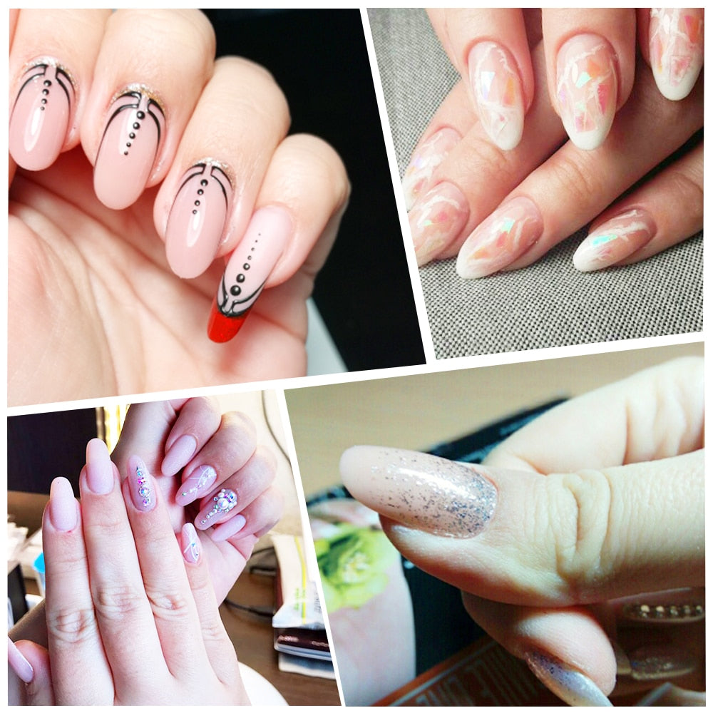 Transparent Nail Art Stencil Tips Set (312 pcs) by HitMyNeed