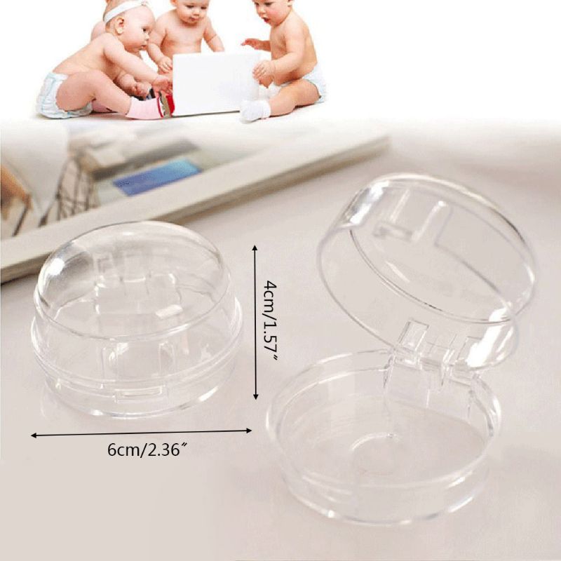 Transparent Oven Knob Covers Set (6 Pack) by HitMyNeed