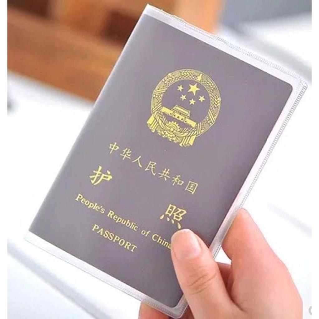 Transparent Plastic Passport Cover with Ticket Pocket by HitMyNeed