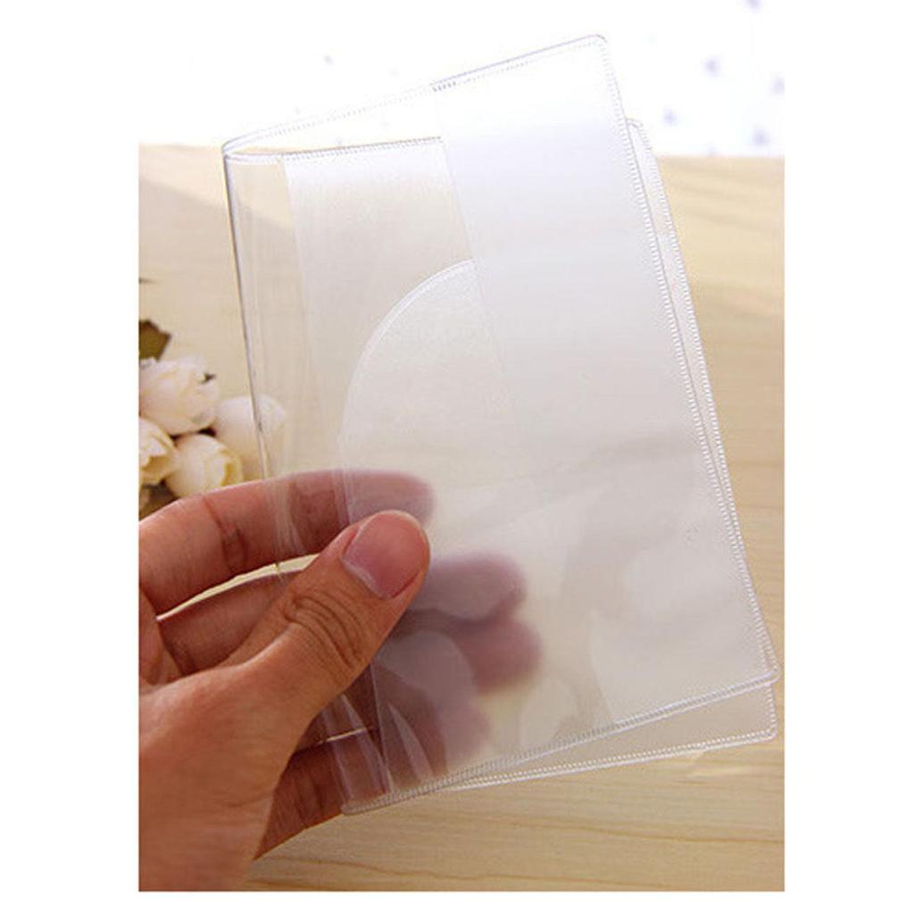 Transparent Plastic Passport Cover with Ticket Pocket by HitMyNeed