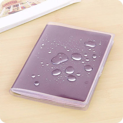 Transparent Plastic Passport Cover with Ticket Pocket by HitMyNeed