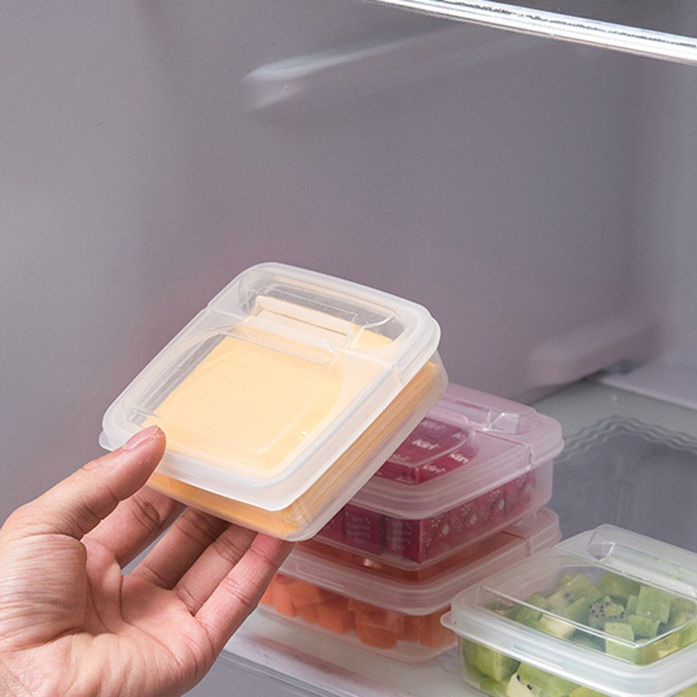 Transparent Plastic Sliced Cheese Storage Container by HitMyNeed